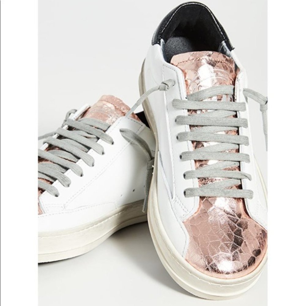 P448 E9 John Sneakers white & rose gold